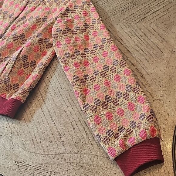 Chloe Oliver Anthropologie geo jacquard jacket size M excellent condition - Picture 3 of 11